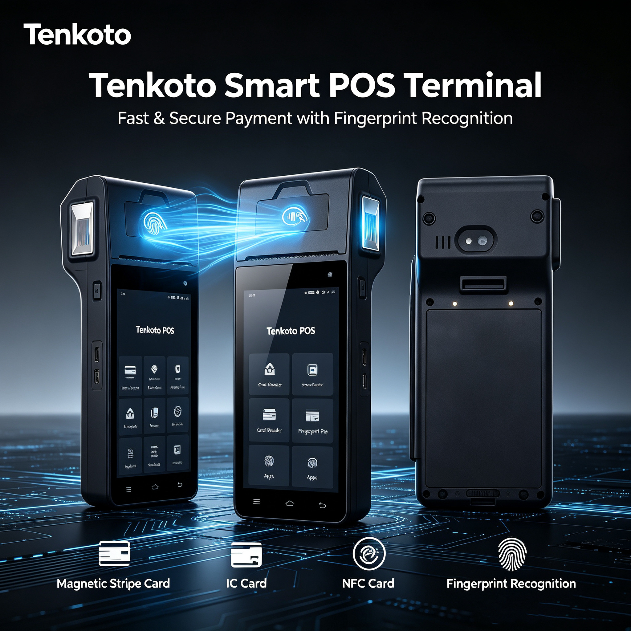 Tenkoto Smart POS Terminal | All-in-one Fingerprint Payment